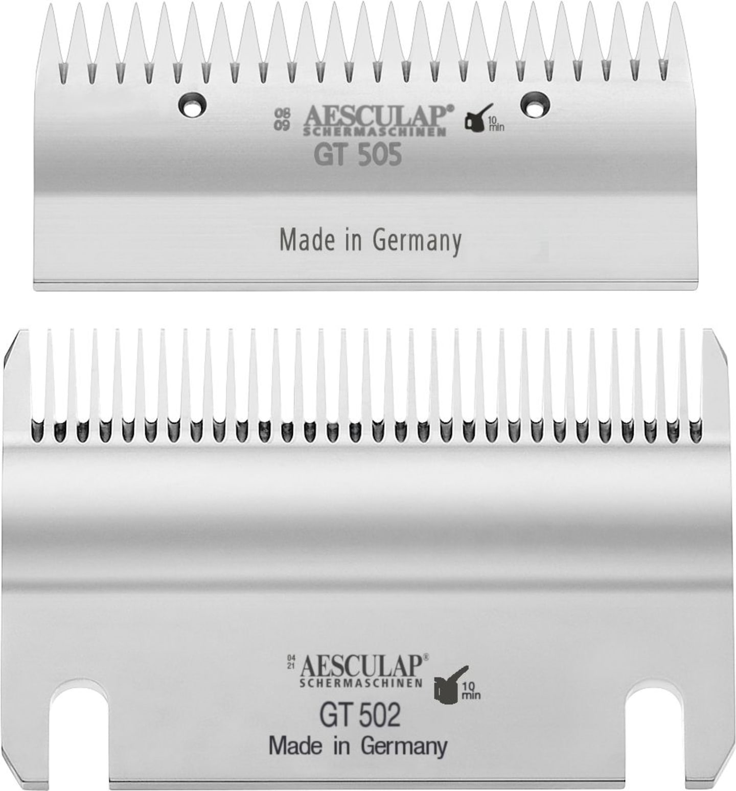 AESCULAP® Schermessersatz "Econom" Ober-/Untermesser 23/31 Zähne, glatte Standardschur, Rinder; Pferde, GT519