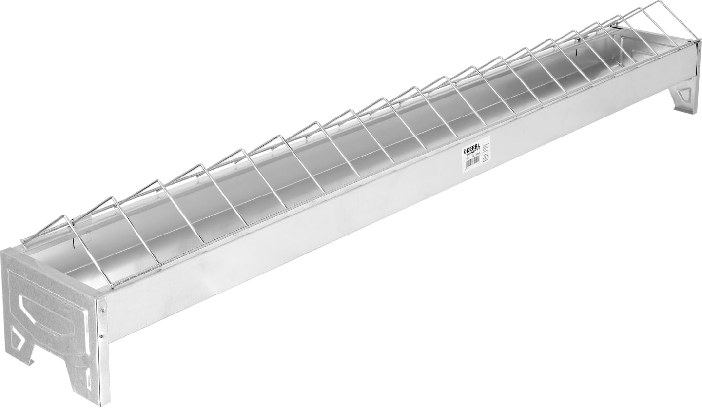 KERBL Futtertrog 100 x 10 cm Metall verzinkt, für Hühner, 71303