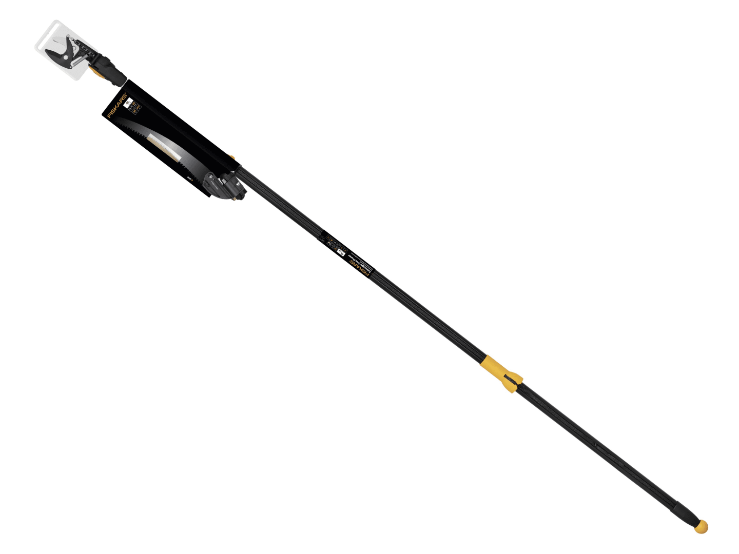 Fiskars Teleskop-Schneidgiraffe mit Baumsäge Länge (kalk) 2,3 – 4 m