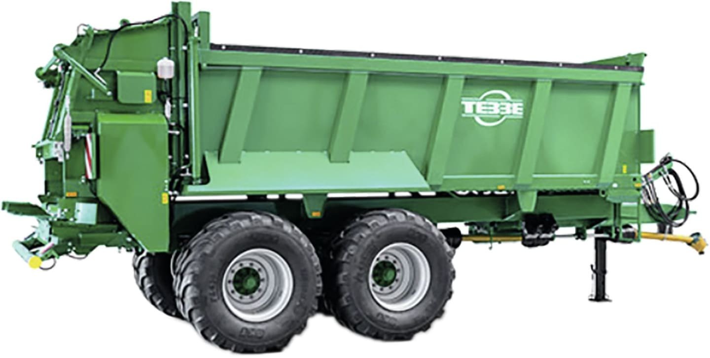 TEBBE Miststreuer "DS 160" Ladevolumen 13 m³, Zul. Gesamtgewicht 18.000 kg