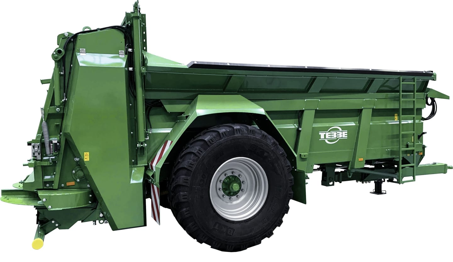TEBBE Miststreuer "MS 120" Ladevolumen 11 m³, Zul. Gesamtgewicht 14.000 kg