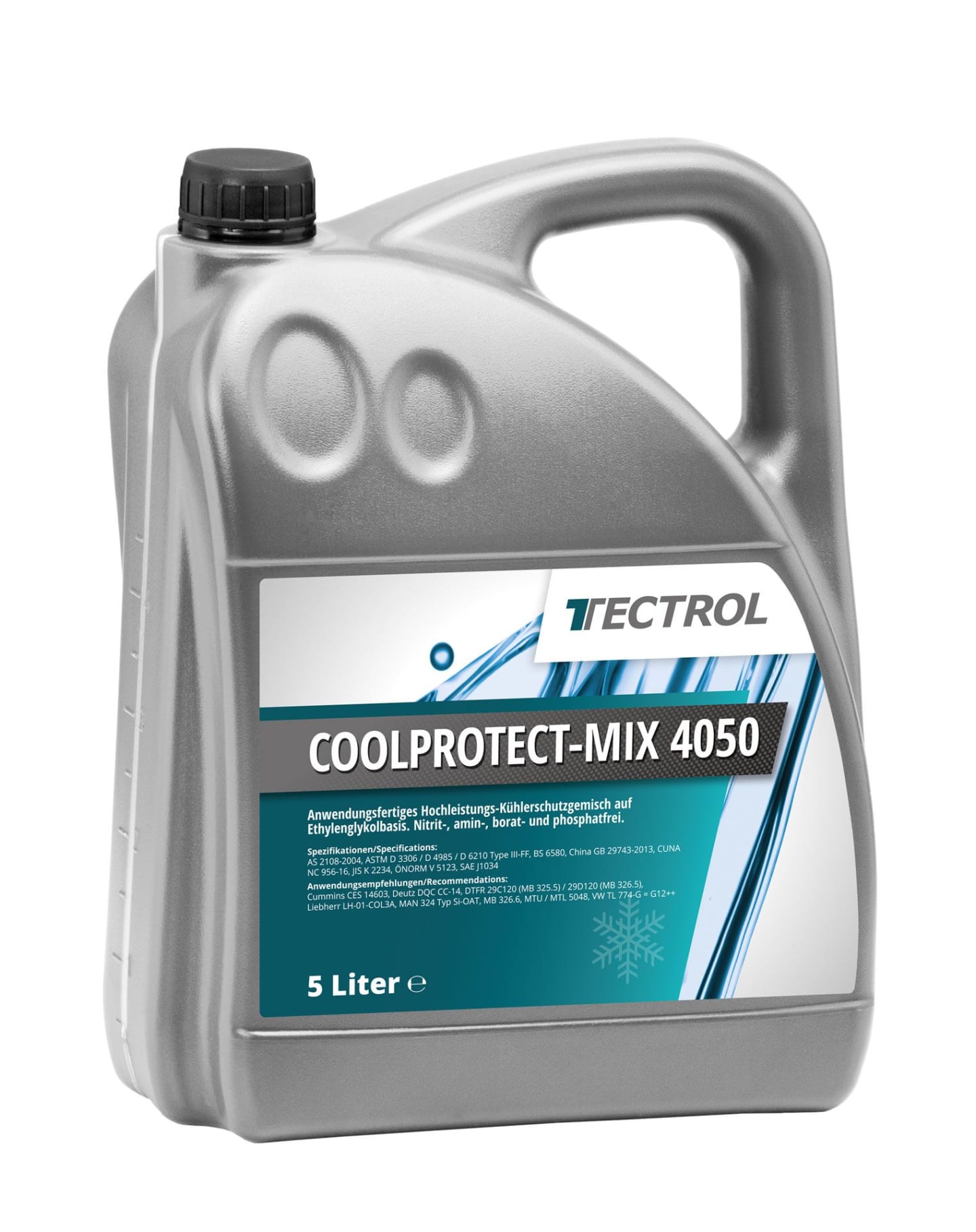 TECTROL COOLPROTECT-MIX 4050 5 l Kanister Kühlerschutzmittel für KFZ, Fertigmischung, SI-OAT, G12++