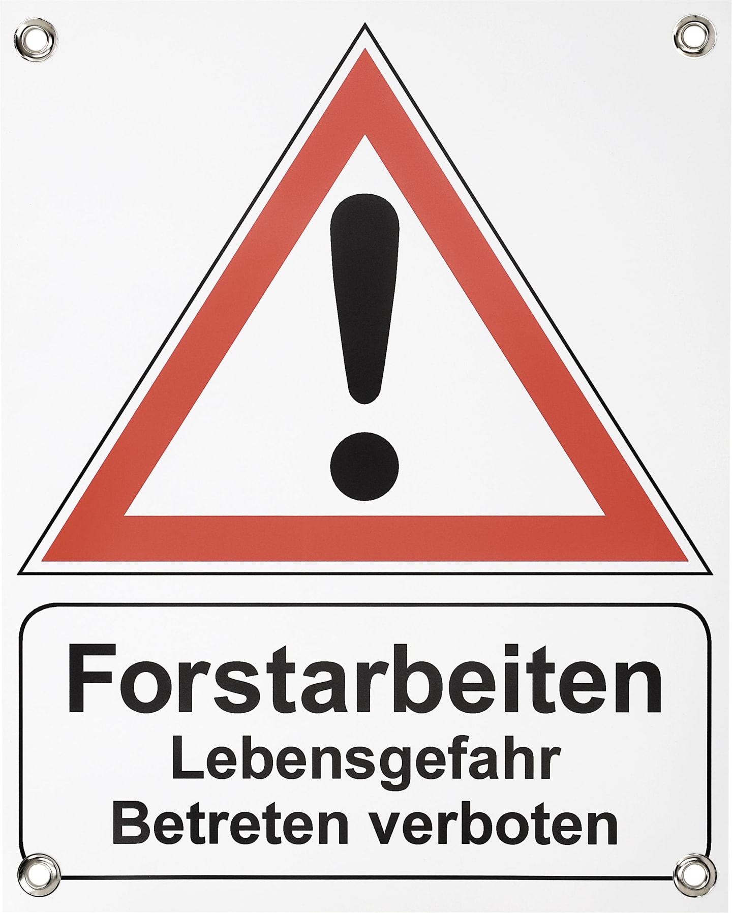 Warnbanner "Forstarbeiten" 450 x 550 mm
