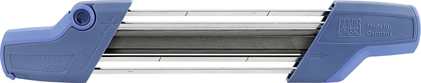 Pferd Feilenhalter "Chain Sharp CS-X" mit 5,2 mm Sägekettenfeile für 3/8" Sägekette
