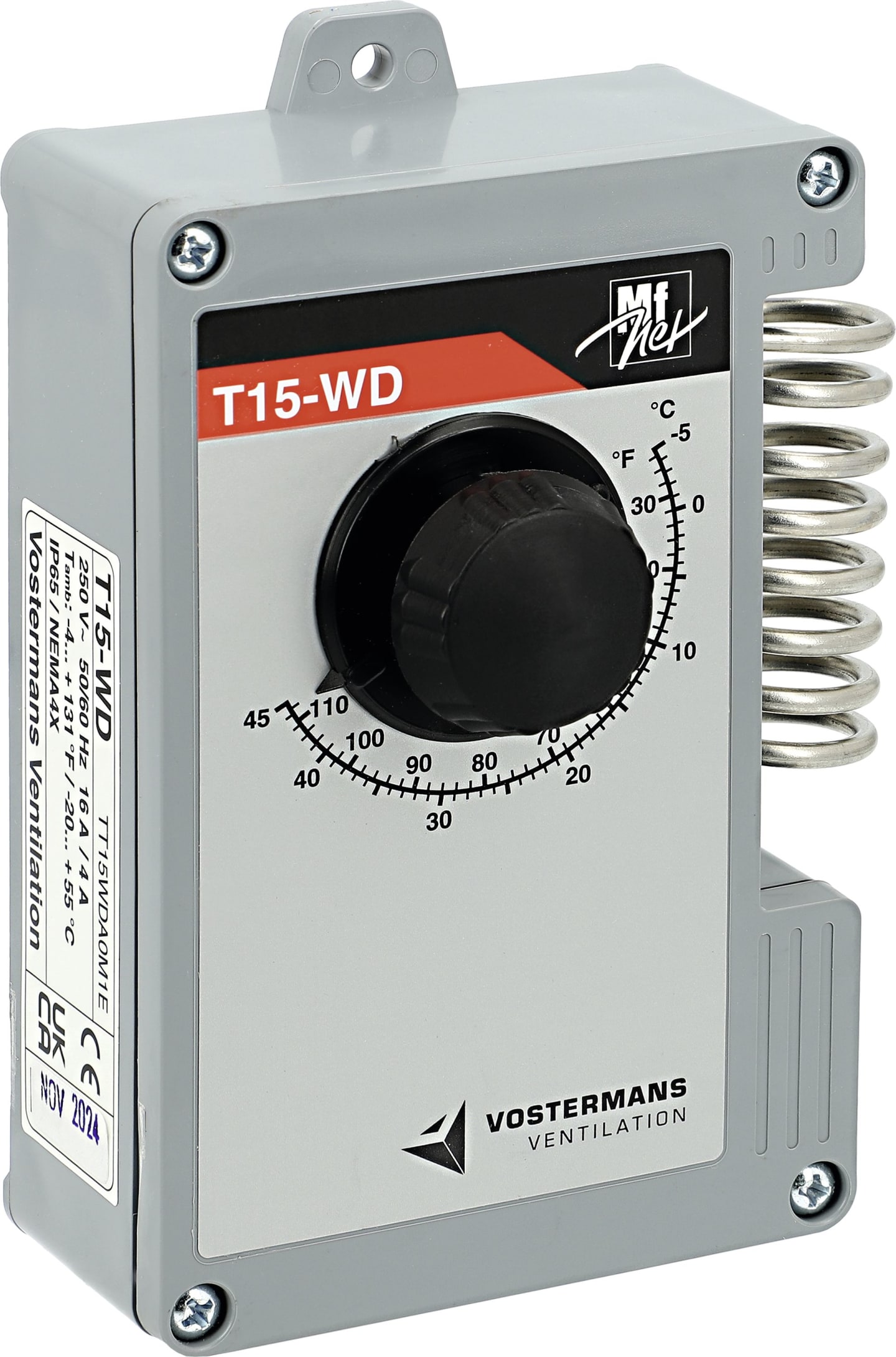 Multifan Thermostat "T-15 WD" 230 V, Regelbereich -5 bis +35 °C