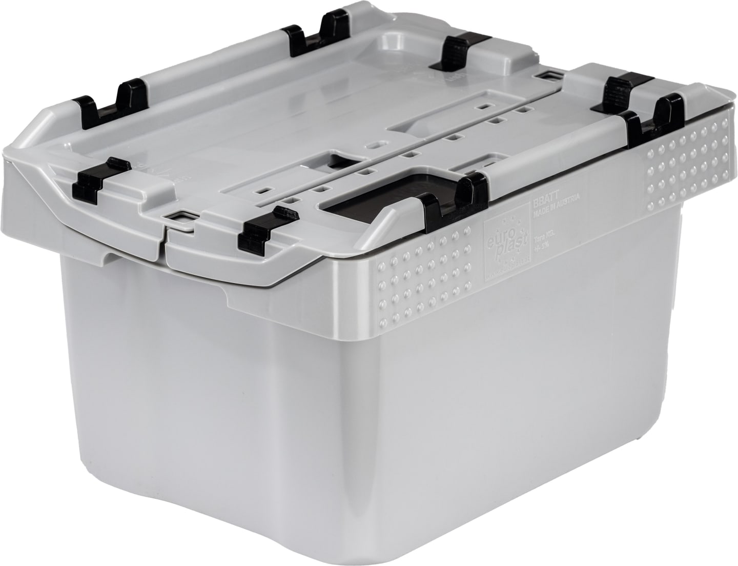 Cemo Sammelbehälter 16 l, 400 x 300 x 240 mm, für Lagerung und Transport von Li-Ion-Akkus, 12001