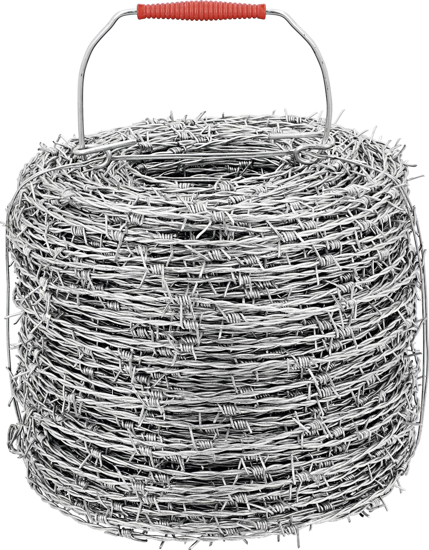 Stacheldraht 1,7 mm Stahl, verzinkt, 2-drähtig, 4-spitzig, Stachelabstand 100 mm