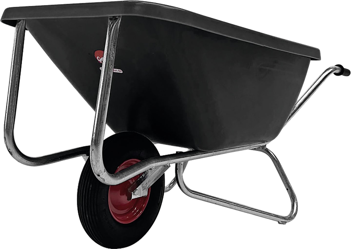 Growi® Schubkarre "Compactkarre Big Ben" Mulde 180 l, PE (Polyethylen), 1 x Luftrad 400x100, 15850