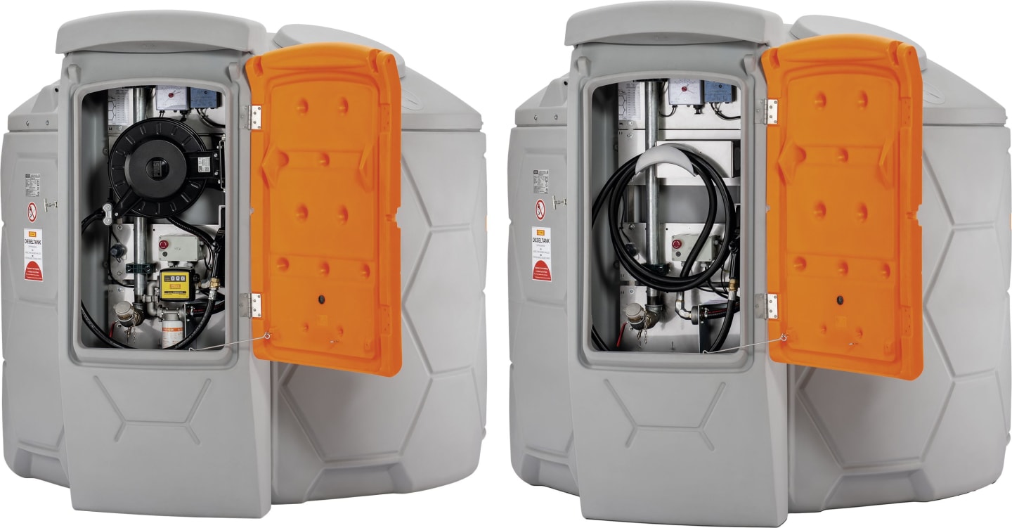 Cemo Tankanlage "Cube Outdoor fastfill" 7.500 l, für Diesel, stationär, 230 V-Pumpe