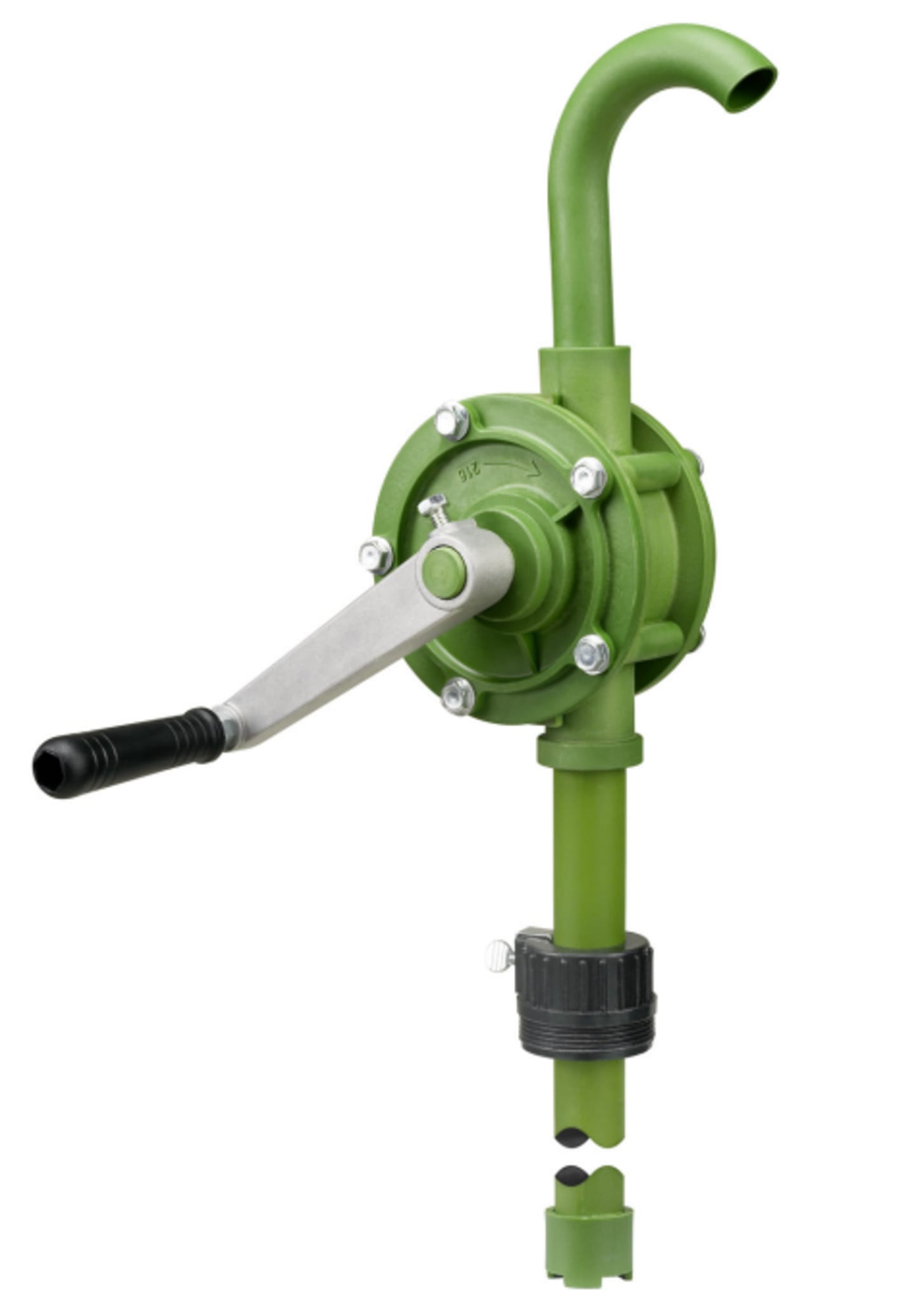 PRESSOL Hand-Fasspumpe Kurbelpumpe PP-PTFE, Saugrohrlänge 980 mm, ca. 19 l/min 13064