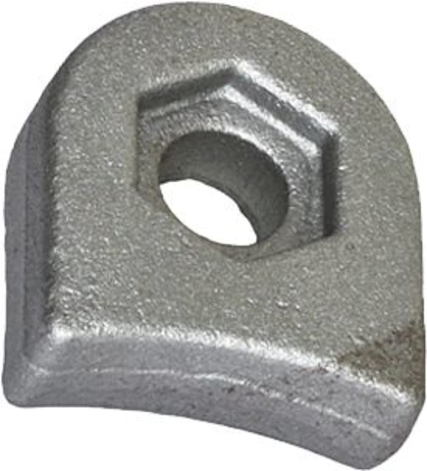 Industriehof® Halter 56 x 50 x 17,5 mm, Bohrung 16,5 mm, mit Sechkantansatz Agricom Schlegelmesser, 63-RM-921