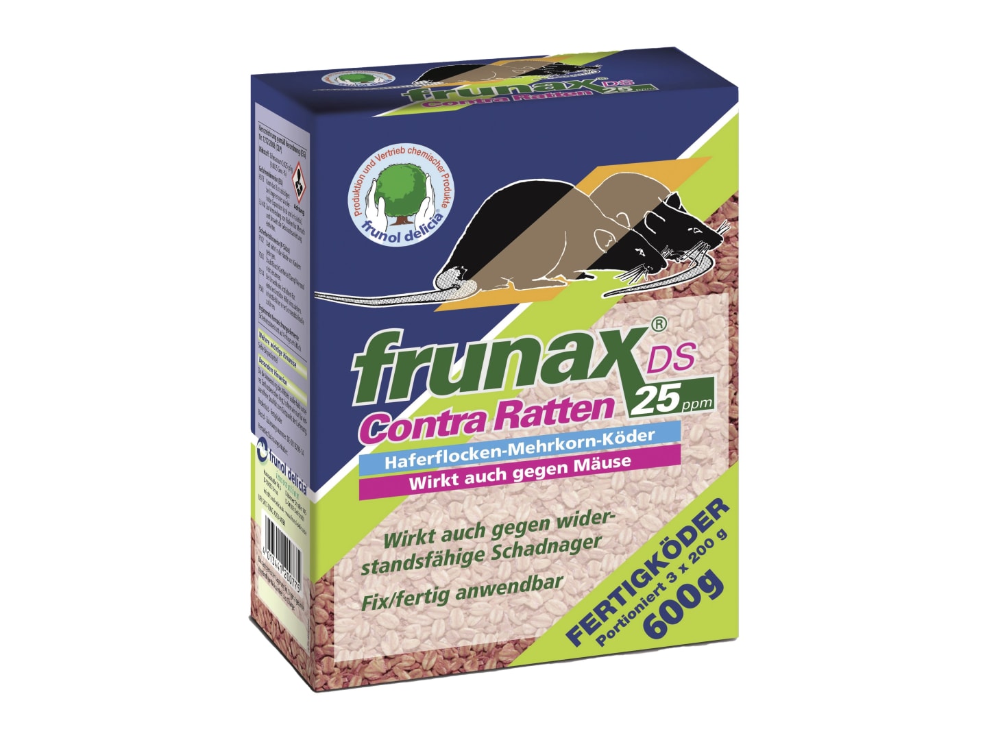 frunol delica® Frunax DS Contra Ratten 25ppm 600 g Karton