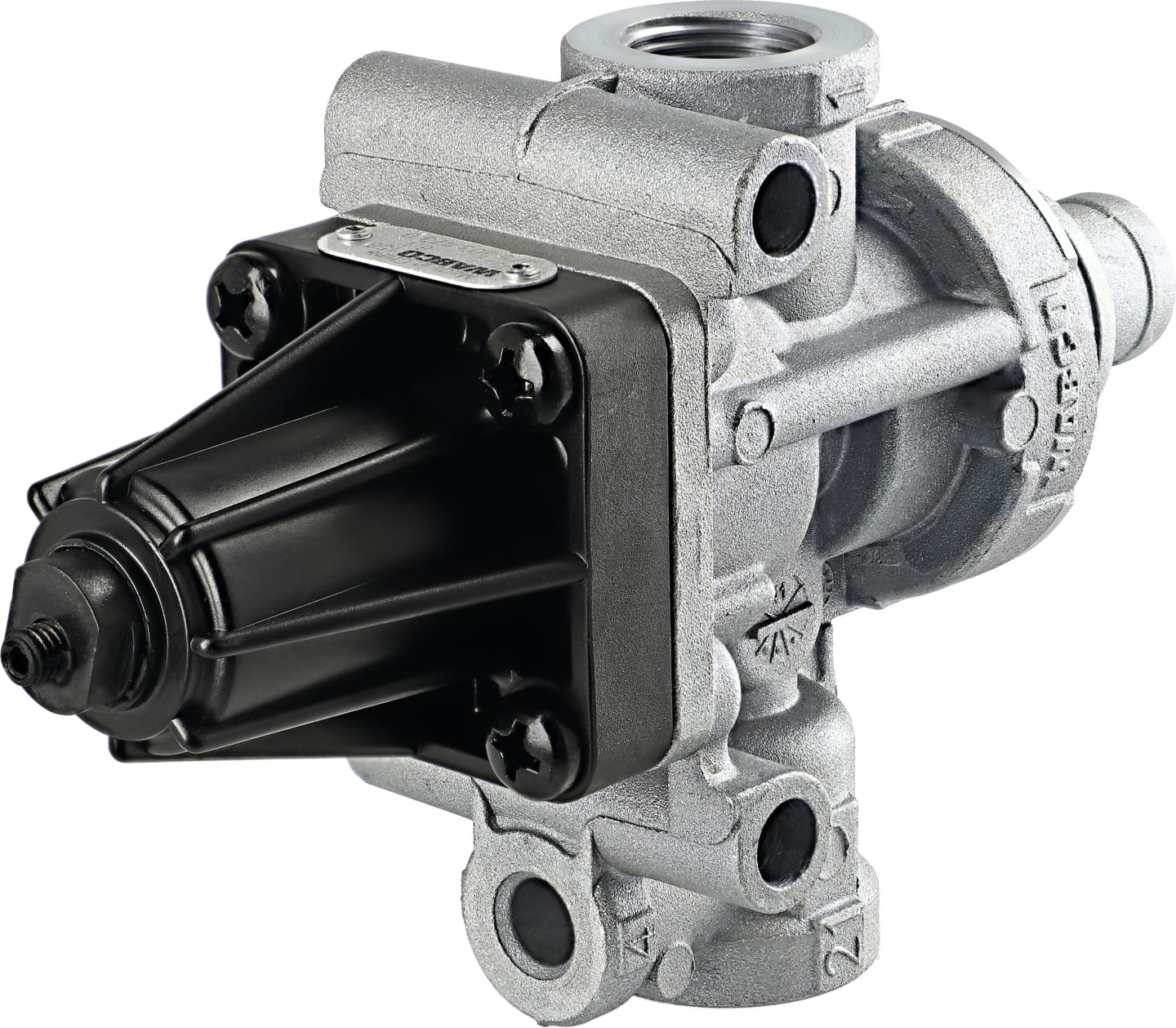 Wabco Druckregler, Abschaltdruck 8,1 ± 0,2 bar, mit Reifenfüllanschluss, Neuteil, 975 303 473 0