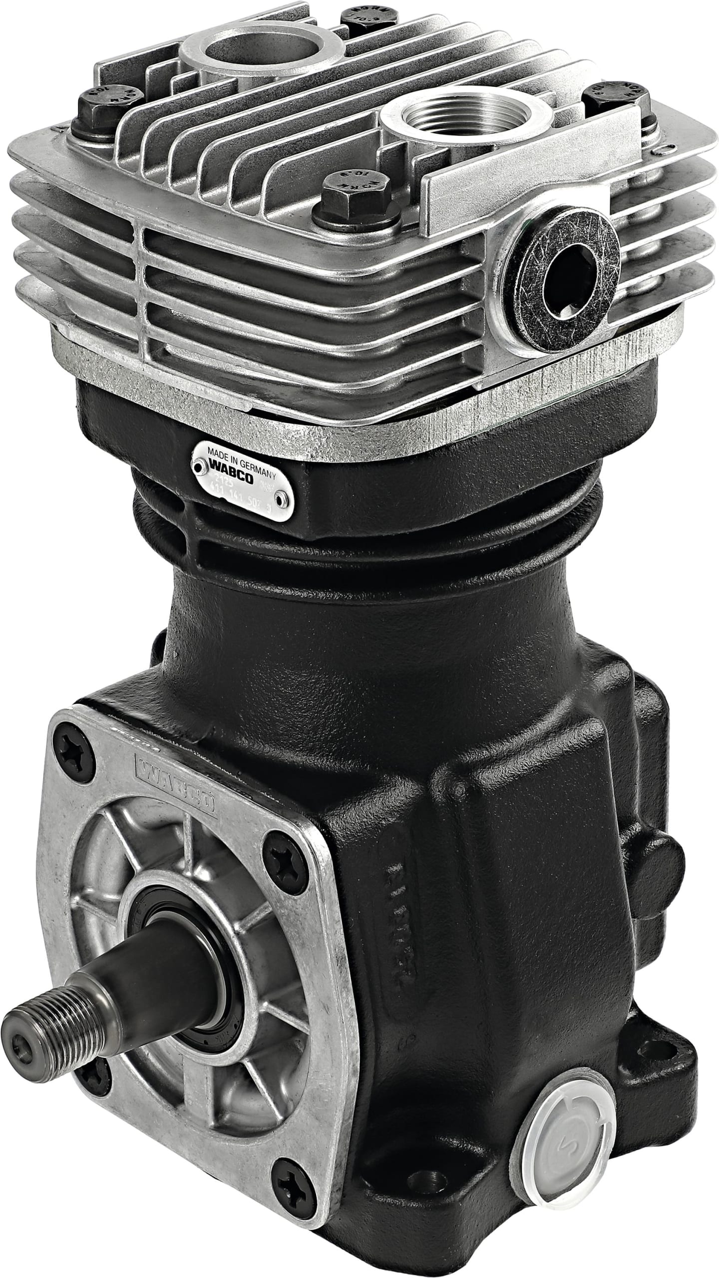 Wabco Kompressor "HDR 1.2" A 110 mm, Hub 36 mm, verschlossen, 411 141 507 0