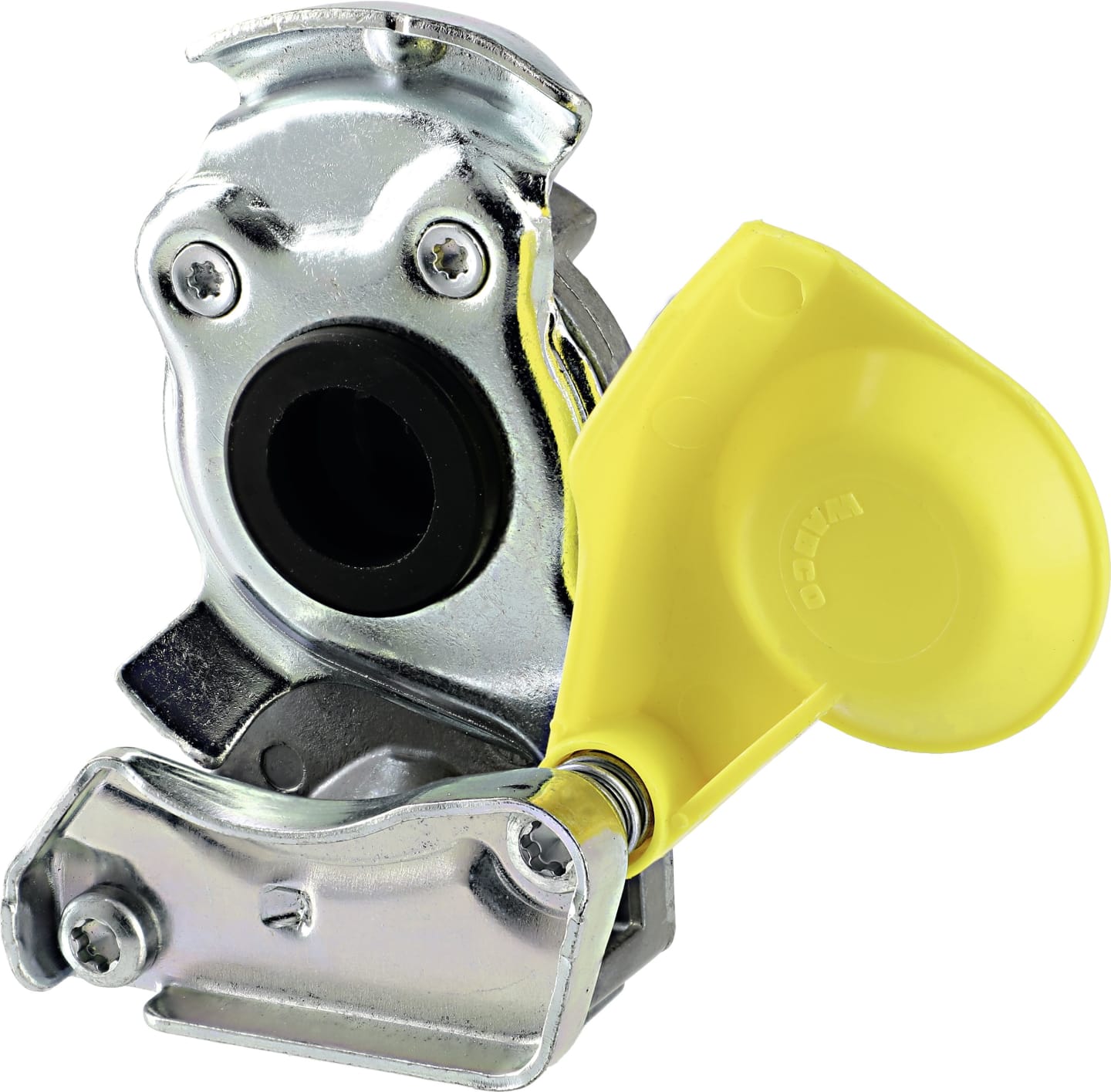 Wabco Kupplungskopf gelb, für Anhänger, 2-Kreis-Anlage, Bremse, M 22 x 1,5 IG, 452 200 012 0