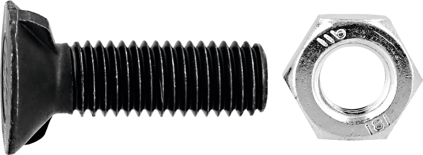 Pöttinger Scharschraube DIN 11014 M 12 x 40 mm, 2 Nasen, für Anbau- und Aufsattelpflug, 105.915