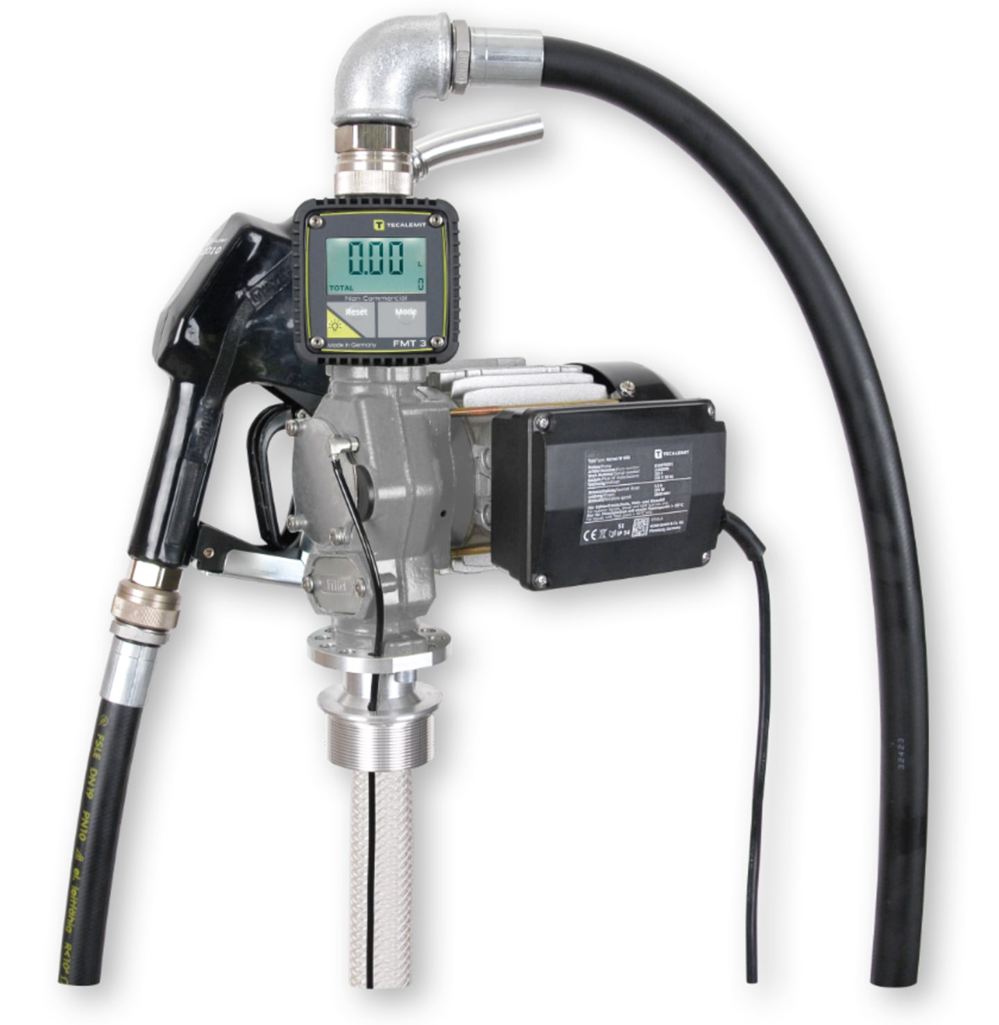 TECALEMIT TecPump 600 AC FMT 3 6m A2010, elektrisch betriebene, selbstansaugende Flügelzellenpumpe 105622600