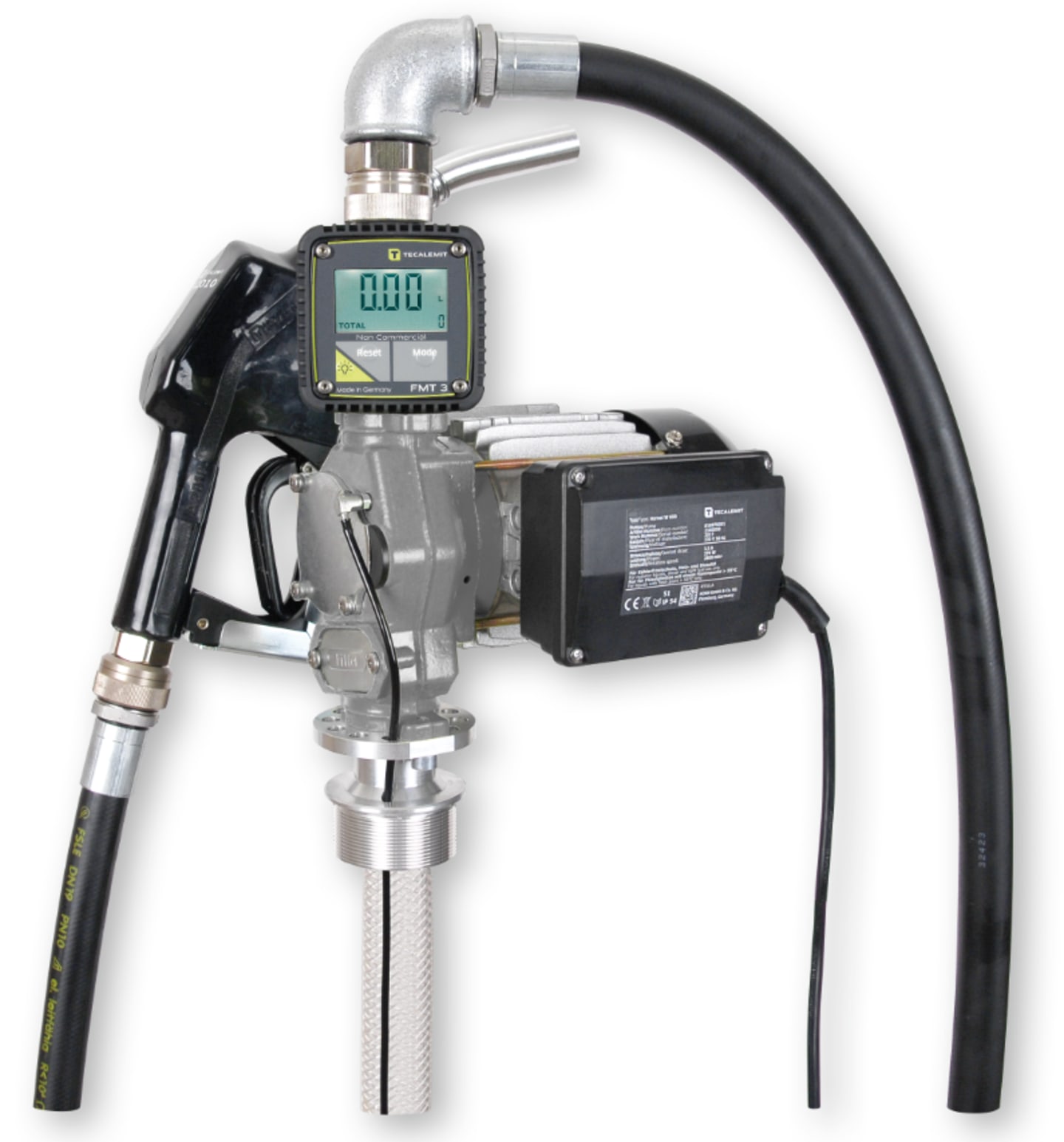 TECALEMIT Elektropumpe TecPump 600 AC FMT 3, 8m, A2010, elektrisch betriebene, selbstansaugende Flügelzellenpumpe 105622800