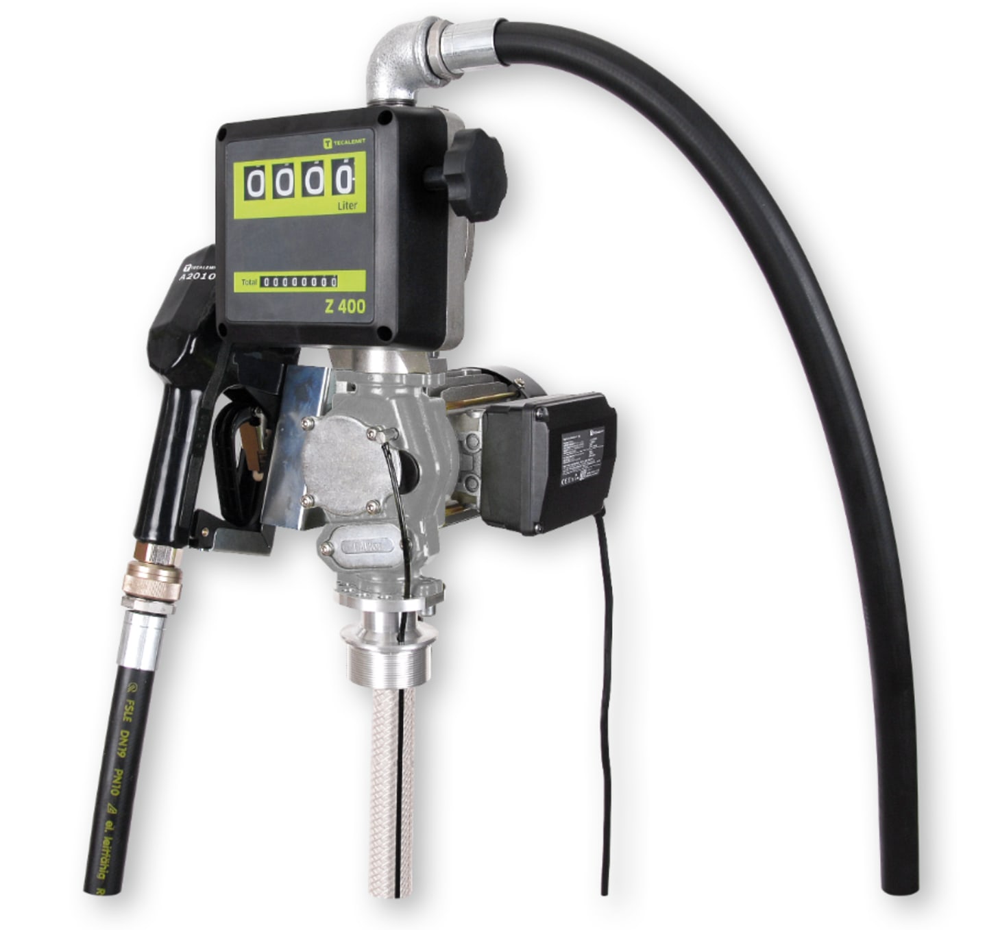 TECALEMIT TecPump 600 AC Z400 6m A2010, elektrisch betriebene, selbstansaugende Flügelzellenpumpe 105621600