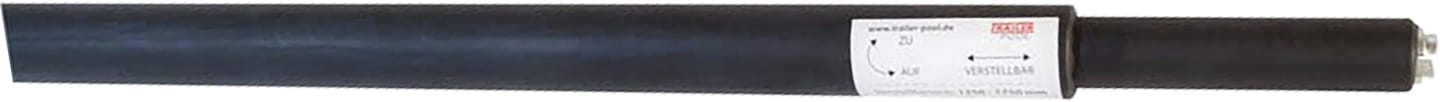 TRAILER POOL Sperrbalken "Fritz" Aluminium rund, mit Schutzschlauch
