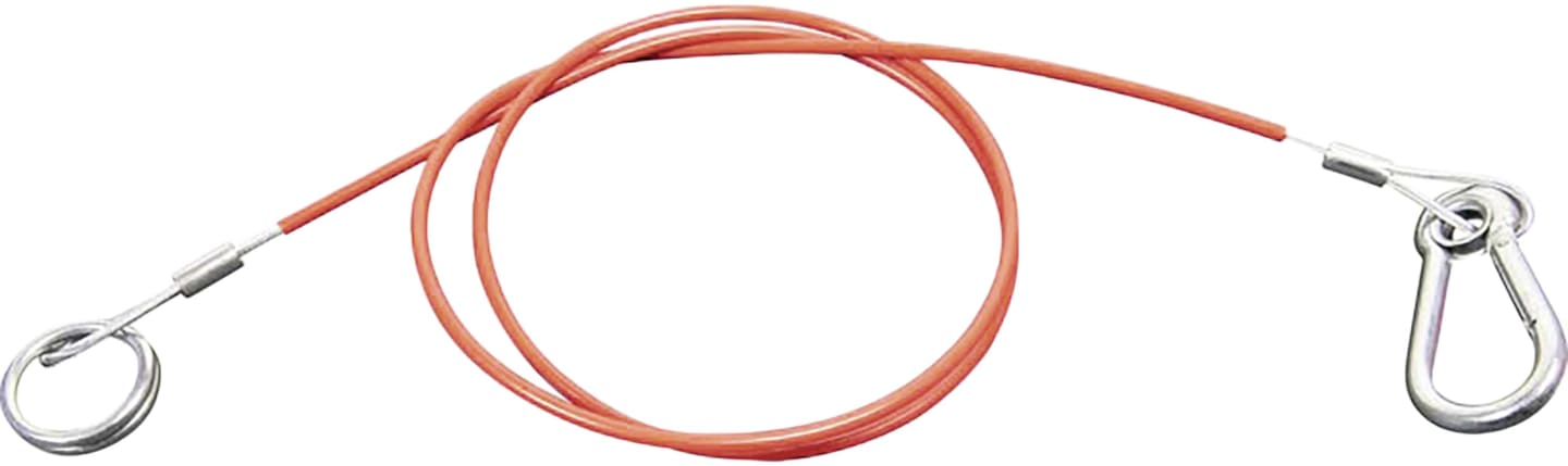 TRAILER POOL Abreißseil 1.200 mm mit Ring und Karabinerhaken, für PKW-Anhänger, 009 000 653