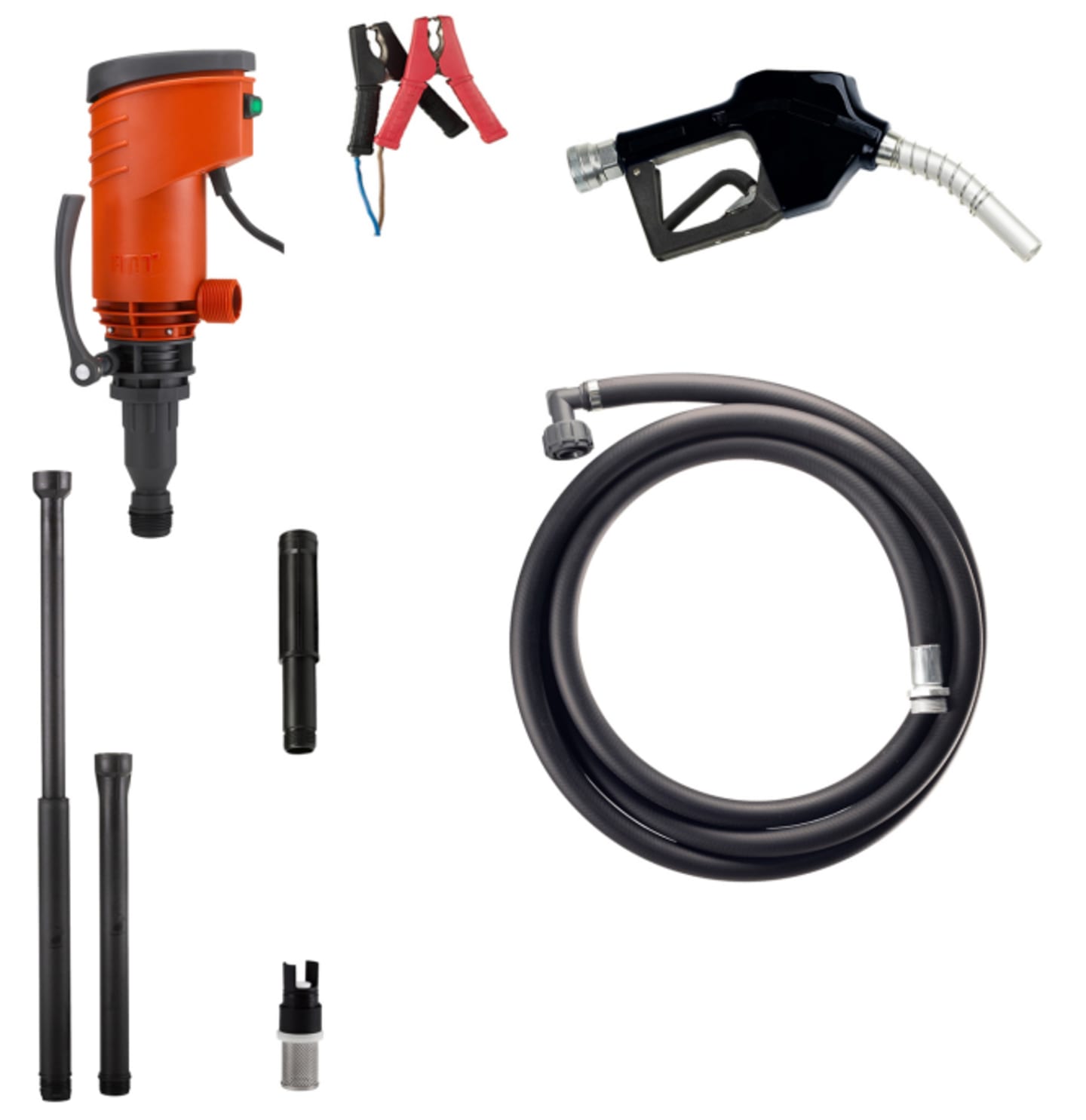 PRESSOL MOBIFIxx Dieselpumpe 35 l/min , 9,2 gpm, 12 V-DC-Abgreifklemmen-ZVABD-4m 23714