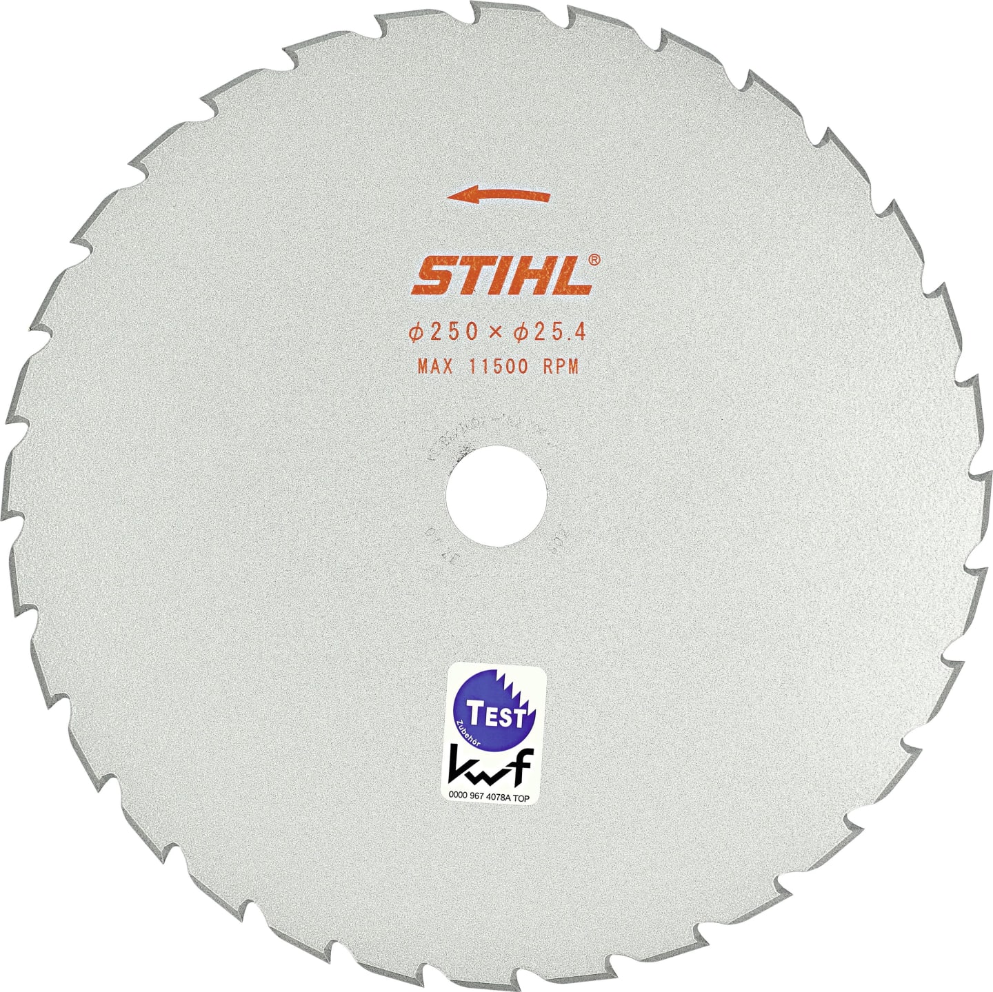STIHL Grasschneideblatt 250 mm mit 32 Zähnen, für Motorsense FR 131 T, 410 C-E, FR 460 TC-EM, FS 89, 91, 94, 111, 131, 240, FSA 130, 135, 4001 713 3813