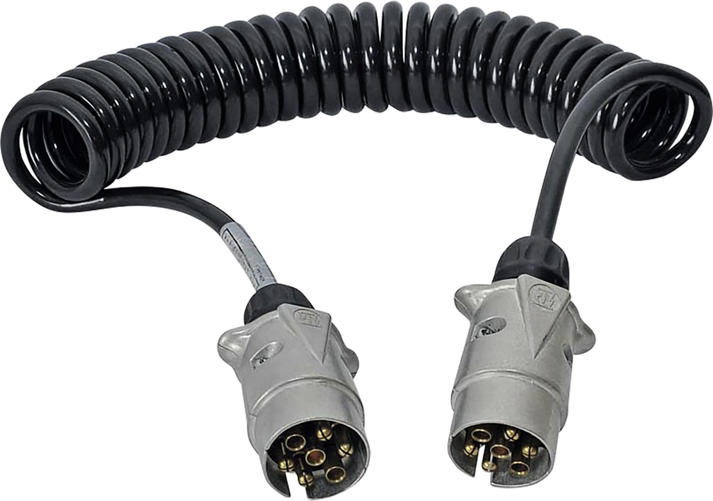 TRAILER POOL Spiralkabel 12 V 7-polig, 1 – 1,5 mm², für Zugfahrzeug/Anhänger, 014 000 238