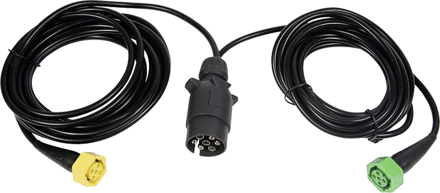 TRAILER POOL Adapterkabel 4 m 7-polig Fahrzeug/2 x 5-polig Bajonett, für Rückleuchte Aspöck®, Jokon, 014 003 040