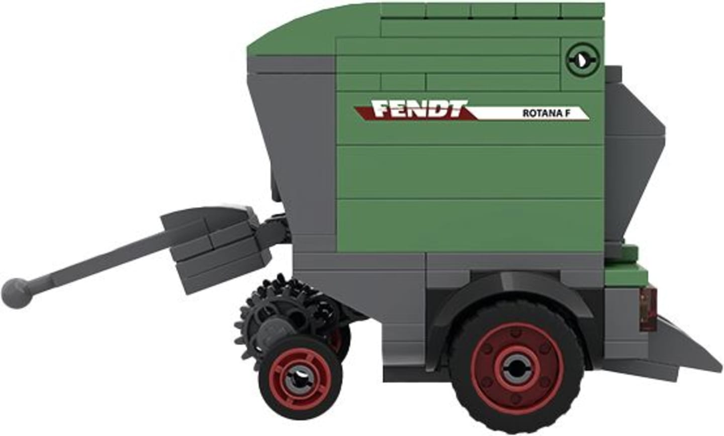 Fendt Modell "Rundballenpresse Brixies Rotana F" von BRIXIES®, Bausatz, 1:32, X991024132000