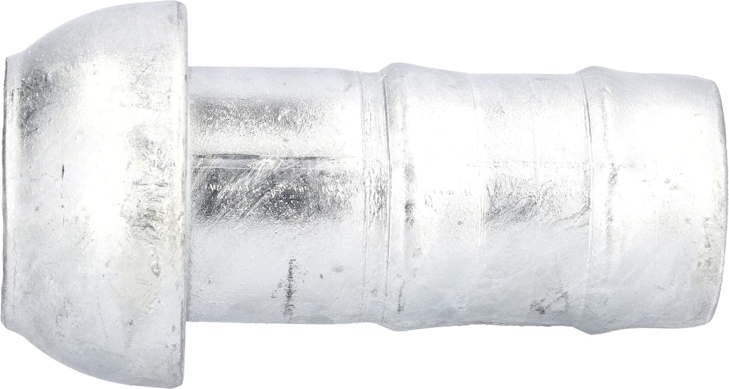Perrot V-Teil "KVS-Si", 50 V-Teil x Ø 50 mm mit gesickter Schlauchtülle, verzinkt, KF75810