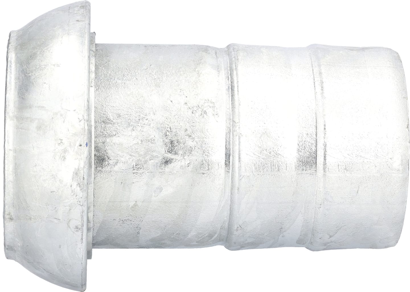 Perrot V-Teil "KVS-Si", 133 V-Teil x Ø 125 mm mit gesickter Schlauchtülle, verzinkt, KF75880