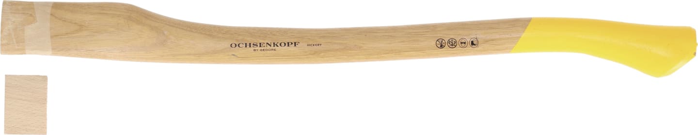 Axtstiel 70 cm Auge 56 x 18 mm oval, Hickoryholz lackiert
