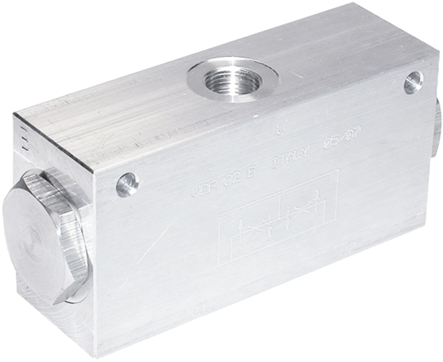 Mengenteiler Aluminium, G 3/8"-19 IG, 50:50, nicht verstellbar