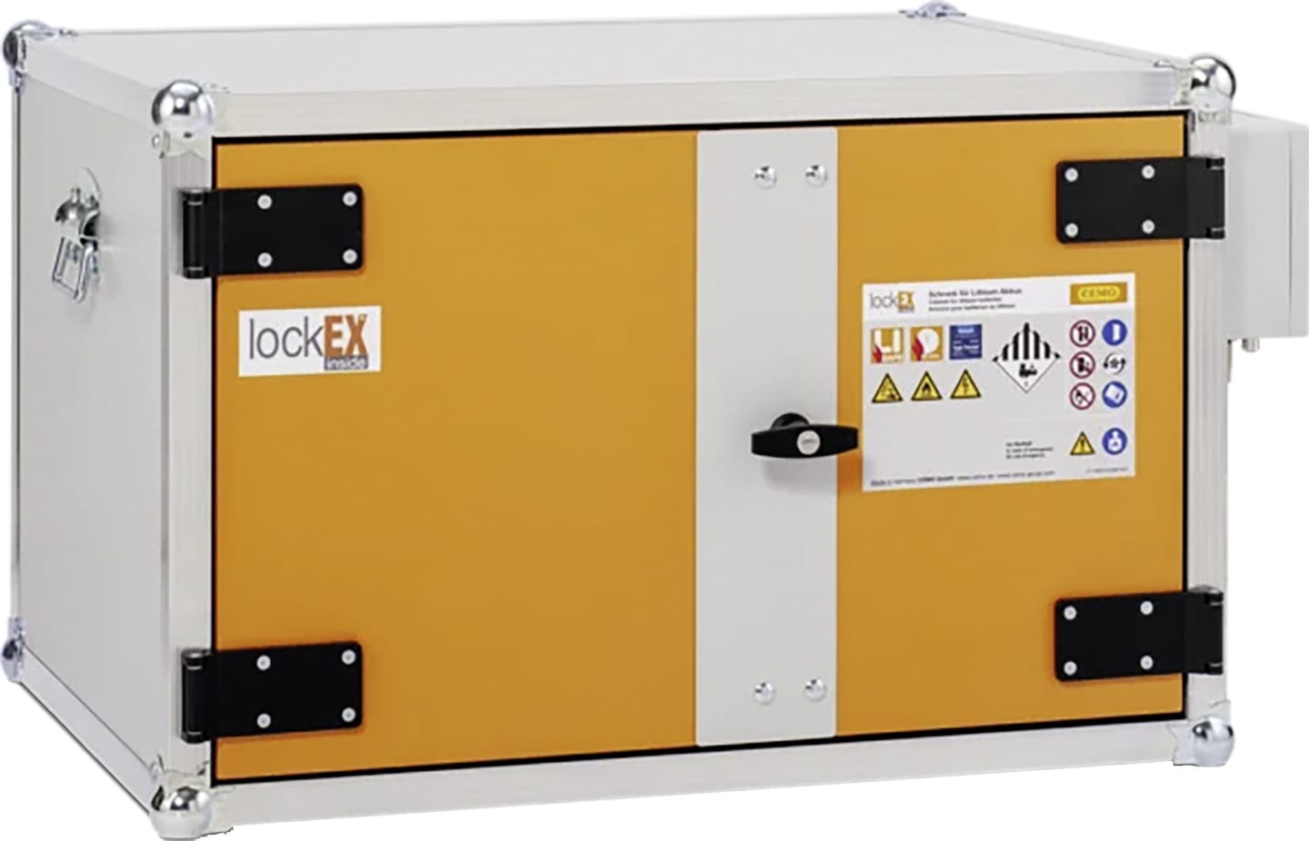Cemo Akku-Ladeschrank "Premium Plus 8/5" 230 V, ohne Füße, 2 Ebenen, Kapazität 3 kWh, mit lockEX 2.0, 12112