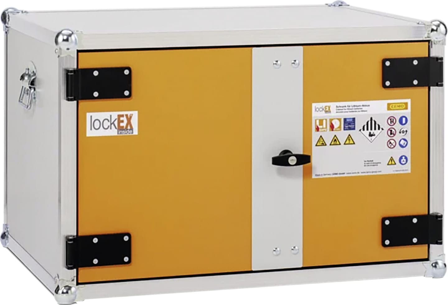 Cemo Akku-Ladeschrank "Basic 8/5" 230 V, ohne Füße, 2 Ebenen, Kapazität 3 kWh, mit lockEX 2.0, 12108
