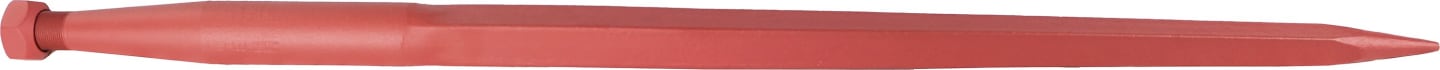 SHW Frontladerzinken "K013" M 28 x 1,5 AG spitz, gerade, Vierkantprofil