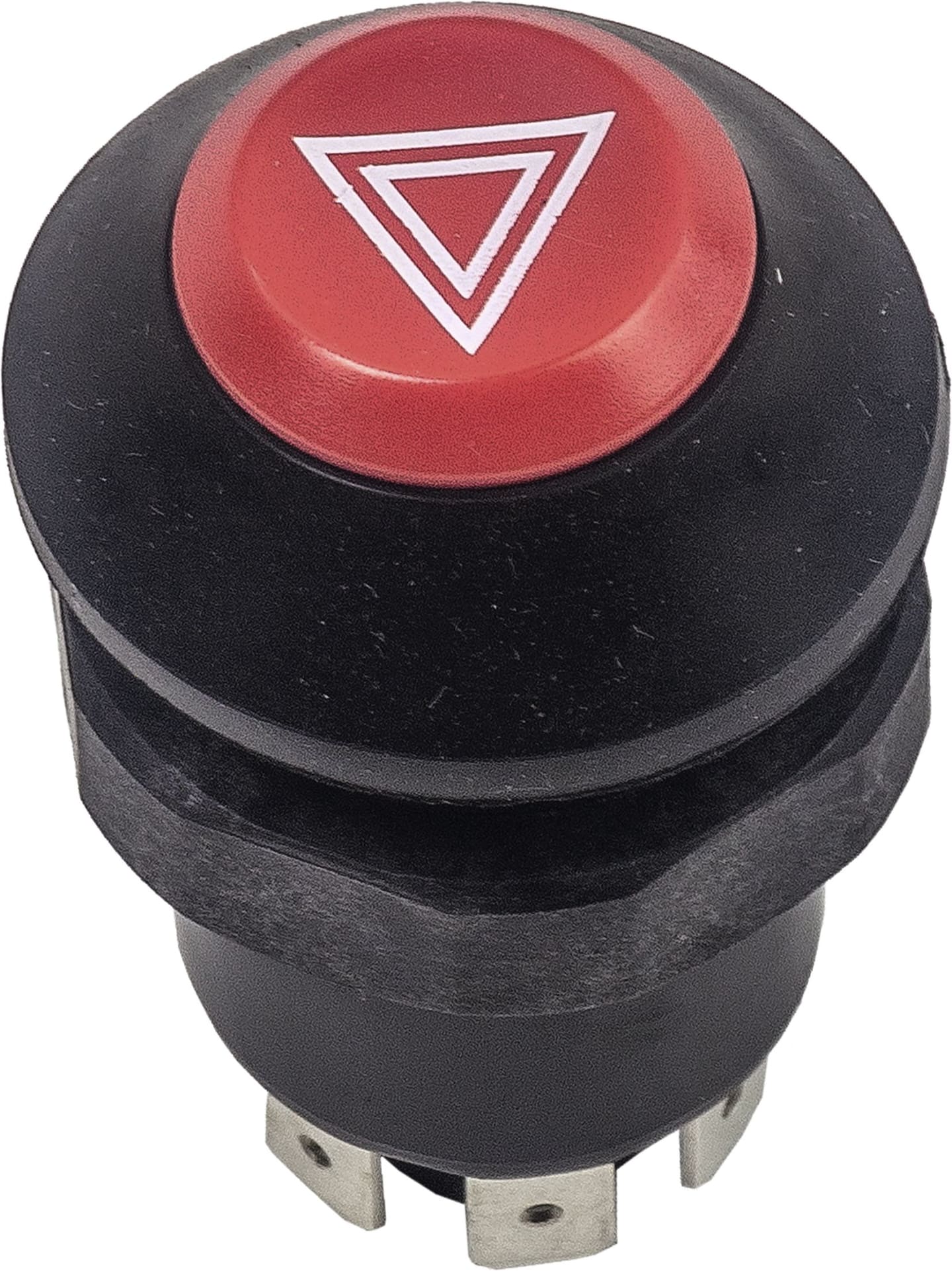 Herth + Buss Druckknopfschalter "Warnblinklicht", 5 x Flachsteckanschluss 6,3 mm, 12 V 20 A; 24 V 10 A, 70 490 171