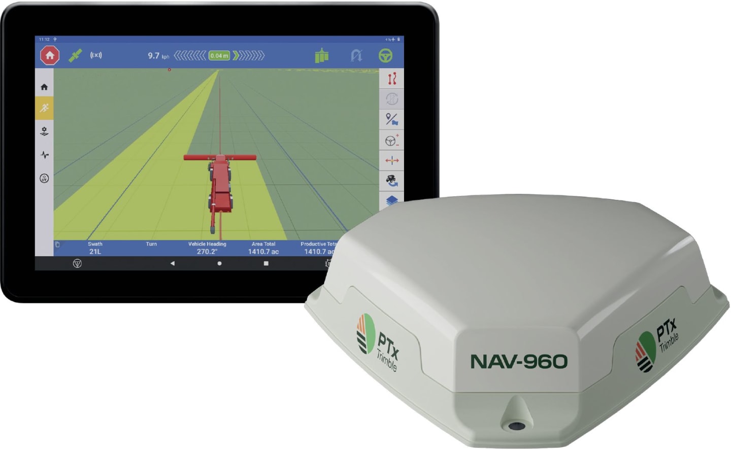 PTx Trimble Parallelfahrsystem "Bundle I" für Fahrzeuge mit vorbereitetem Lenksystem, 97552-33-EX/Kit