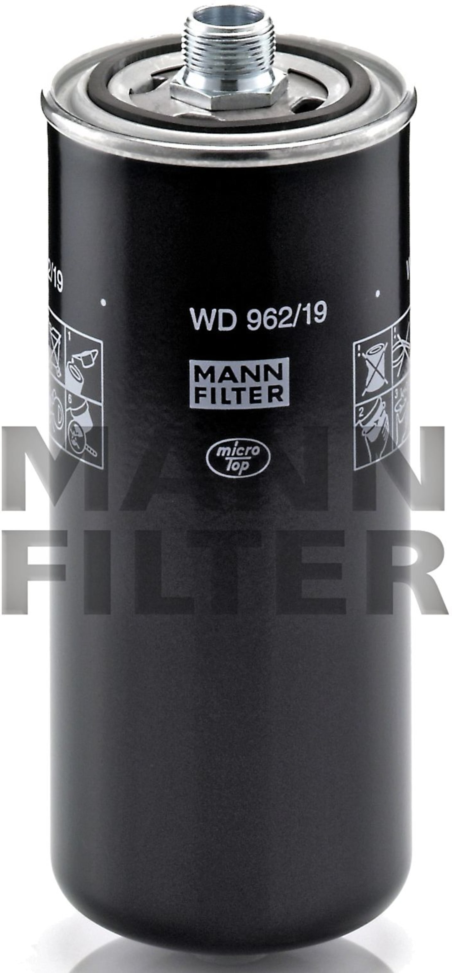 MANN Hydraulik-/Getriebeölfilter "WD 962/19"