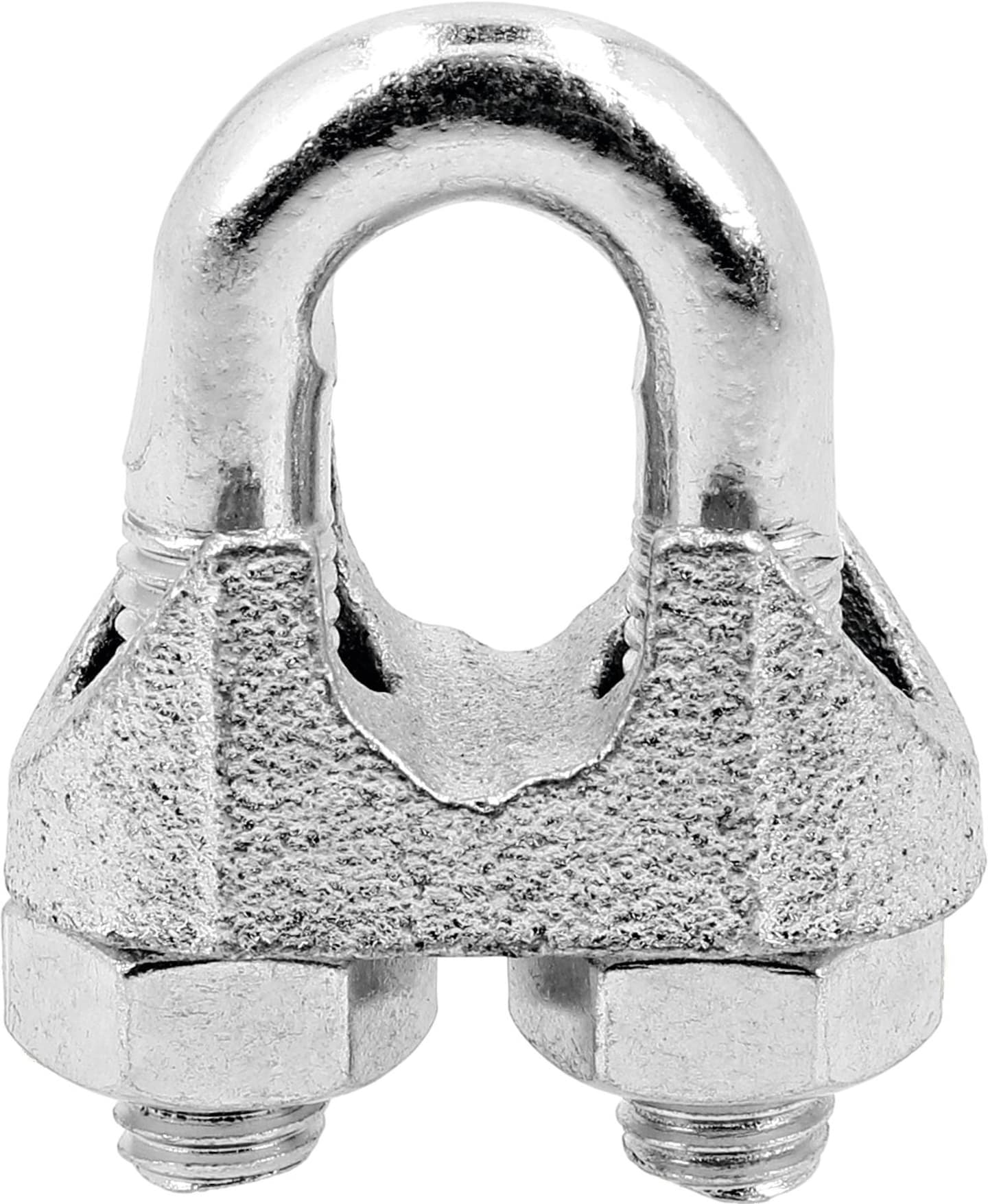 Hevi Seilklemme 5 mm/3/16", Metall verzinkt, DIN 741 für Stahlseil, 2 St.