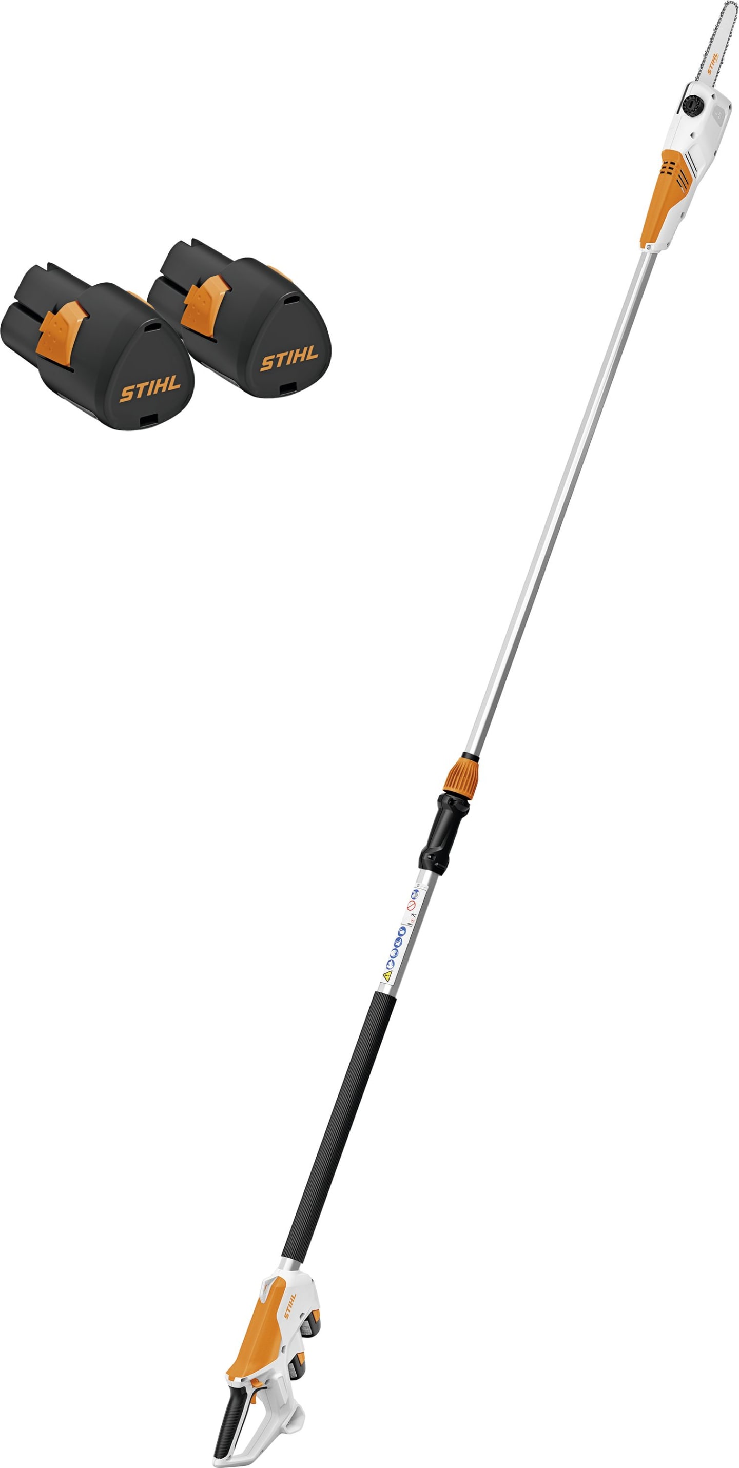 STIHL Akku-Hochentaster "HTA 30" Schienenlänge 20 cm, Länge 190 – 280 cm, mit 2 Akkus/Ladegerät, LA05 011 6410