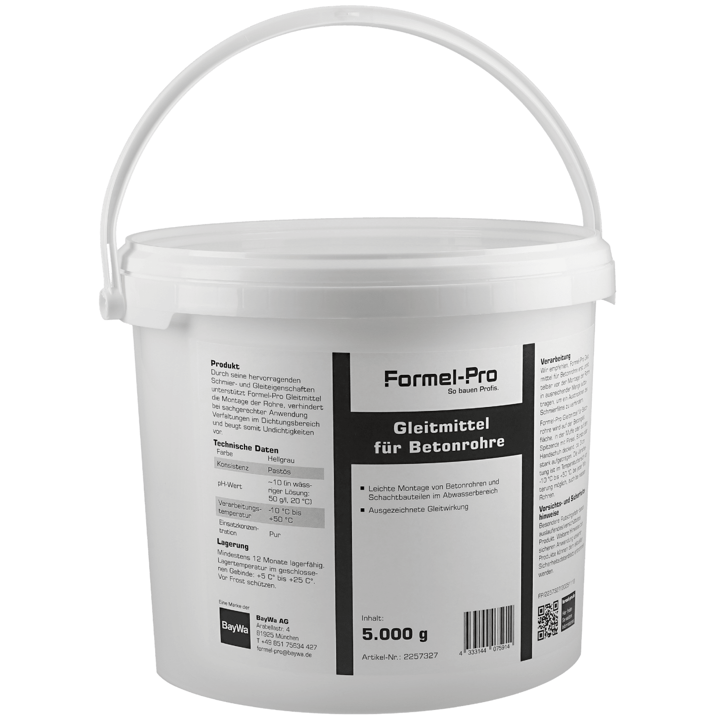 Formel-Pro Gleitmittel für Betonrohre 5000 g
