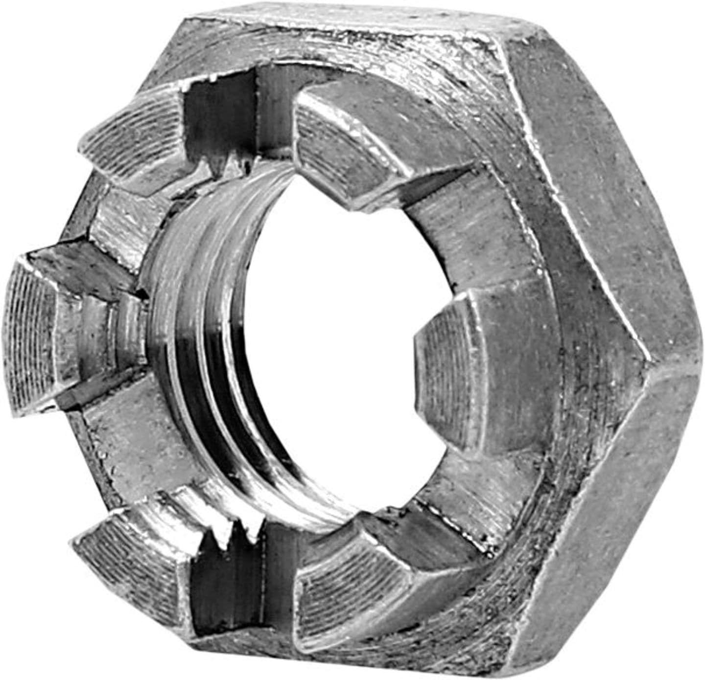 Kronenmutter M 10 x 1 Stahl blank, DIN 937, 03456102