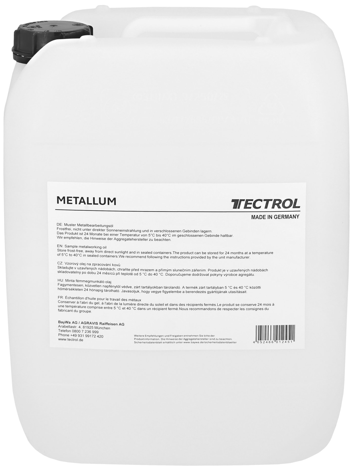 TECTROL METALLUM MM 90-40 Kühlschmierstoff, nichtwassermischbar, mineralölfrei, Metallbearbeitung, Zerspanung