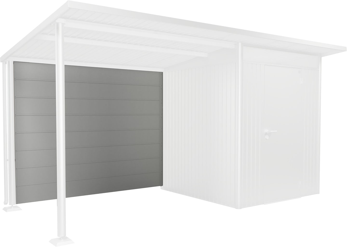 biohort® Rückwand für Seitendach Gerätehaus AvantGarde