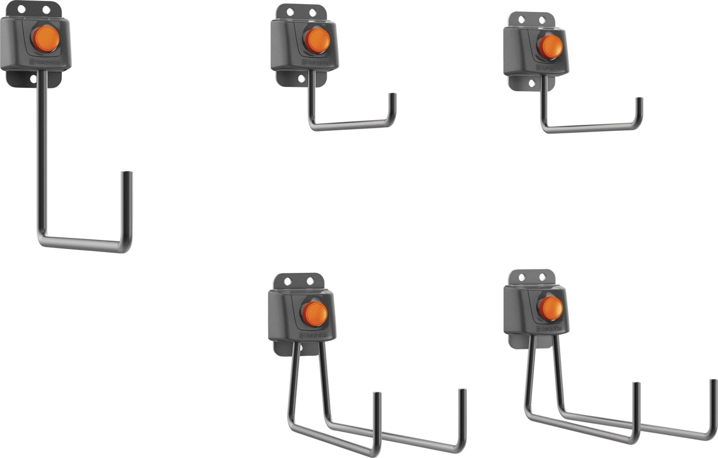 Husqvarna® Gerätehaken für Führungsschiene; Wandmontage, 5 St., 5366559-01