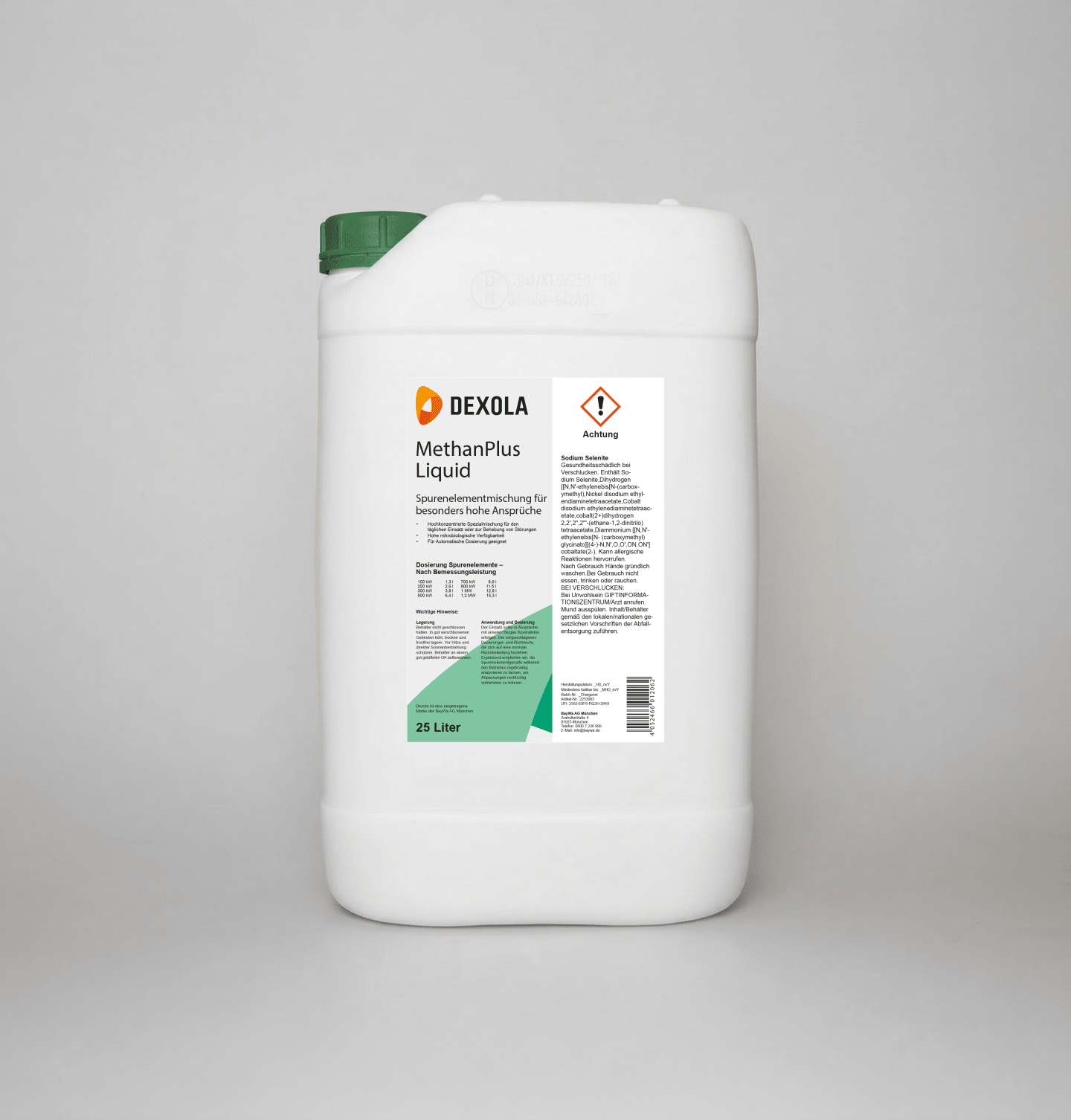 DEXOLA MethanPlus Liquid Flüssige Spurenelemente zur Methanbildung in Biogasanlagen 25 l Kanister