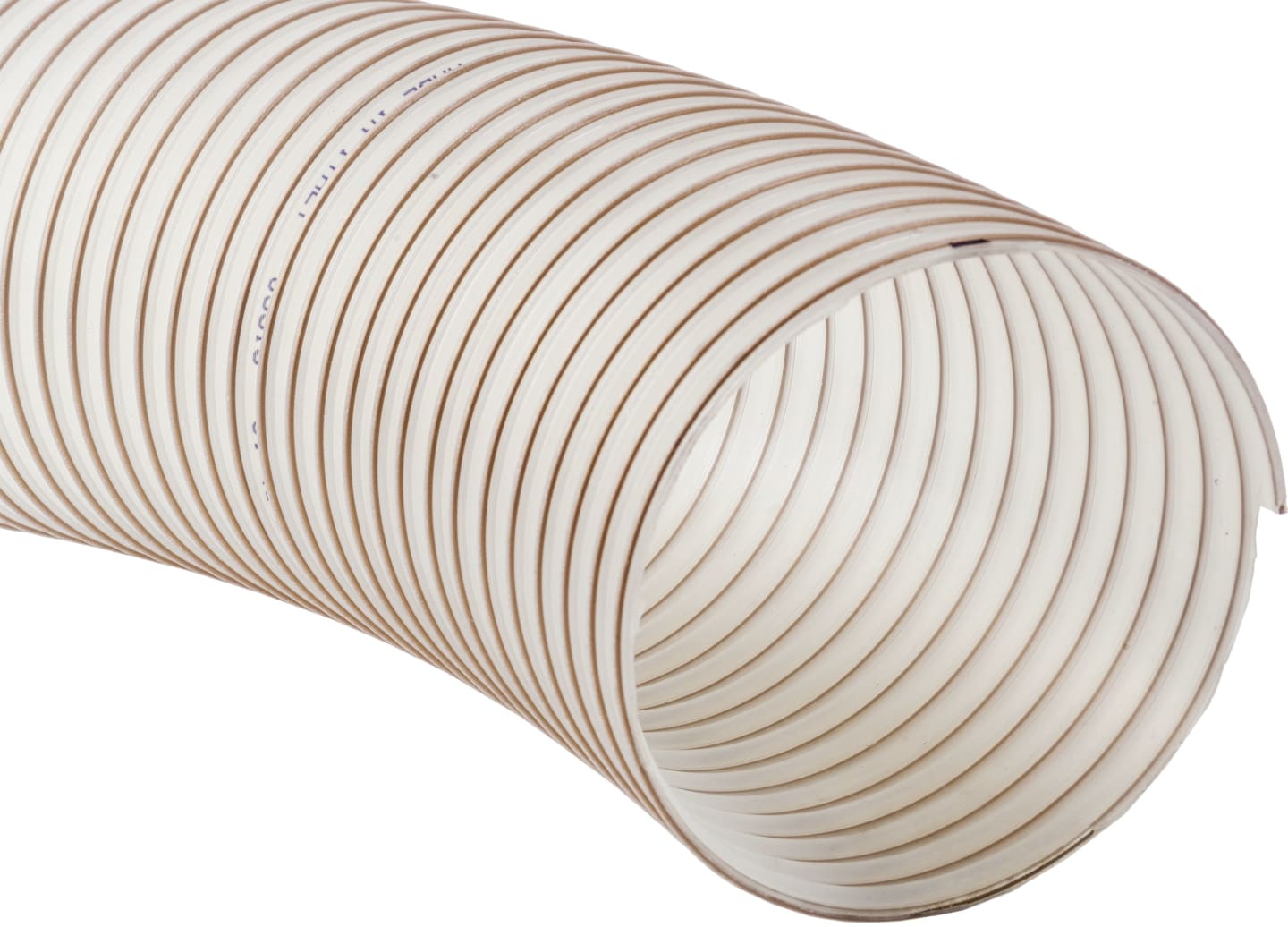 Hücobi Absaugschlauch, "Cobipur L Gras", Ø 200, PU (Polyurethan), Hart-PVC-Spirale, grau, 1268 200000