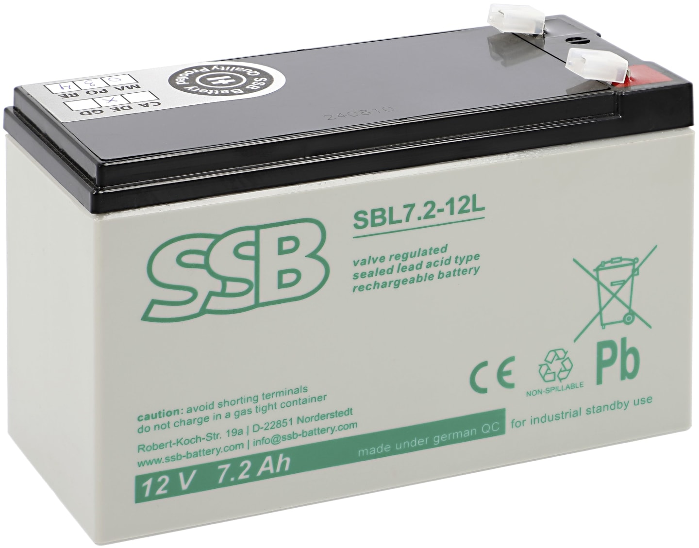 Solo® Ersatzakku 12 V/7,2 Ah Blei-Gel, für Sprühgerät 416, 417, 11360